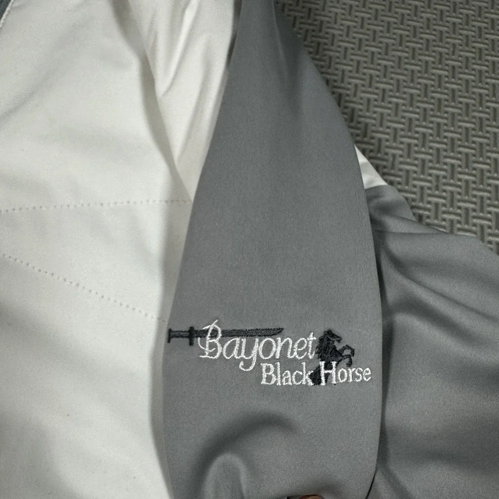 Peter Millar Crown Sport Performance Fabric Endeavor White Jacket Sz L $245 Golf